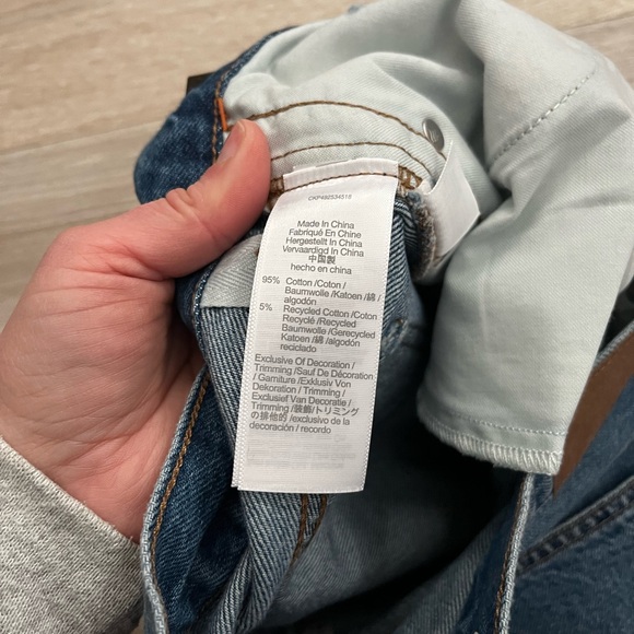 NWT Madewell Women’s Low-Slung Baggy Jeans Fennbrook Wash Rigid - Size 26 - Picture 8 of 11